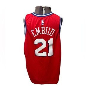 Nike Philadelphia 76ers Embiid red jersey #NBA